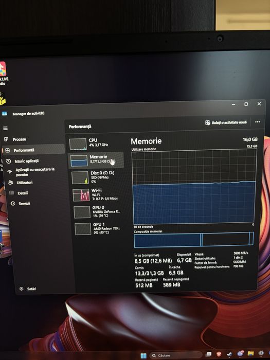 VÂND LAPTOP ACER NITRO V16 RYZEN 7 8845HS 4060 + Controller de ps5 original + casti razer + mouse si tastatura + mousepad