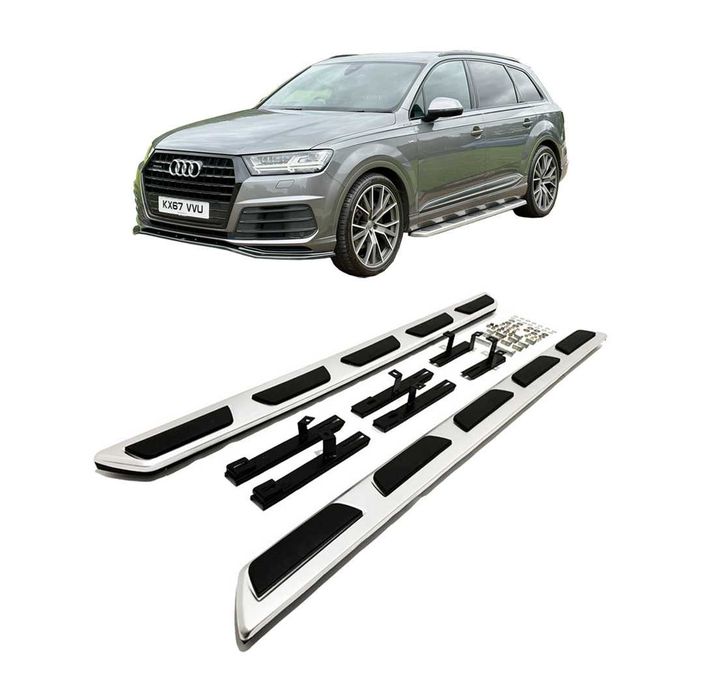 Странични степенки за Audi Q7 4M (2015–2023) – Алуминиеви прагове