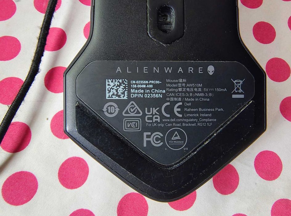 Mouse Gaming Dell Alienware AW510M, 16.000 DPI.