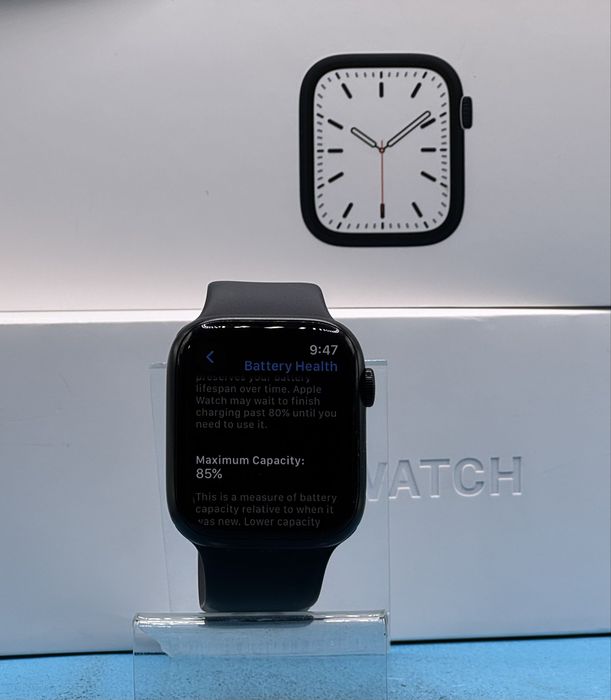 Apple Watch 7, GPS, Корпус Midnight Aluminium 45mm