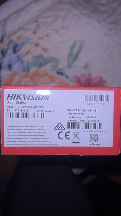 Hikvision DS-KV6113-WPE1(C) Вызывная IP панель