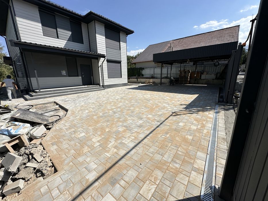 Укладка брусчатки