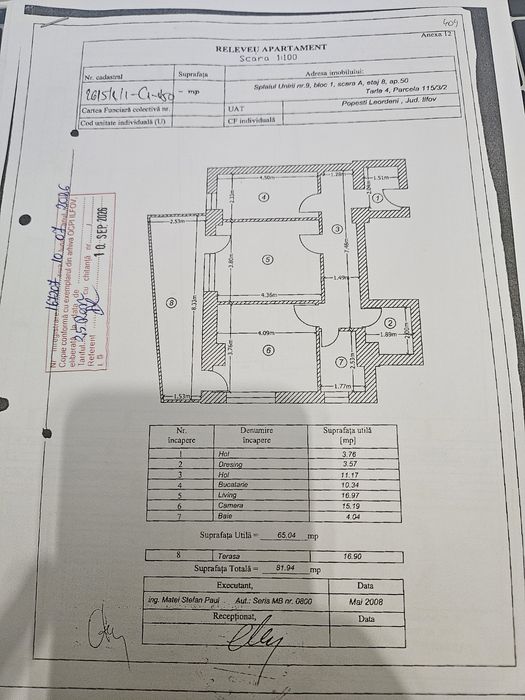 Apartament 2 camere cu terasă de 17 mp, Confort City, Popești-Leordeni