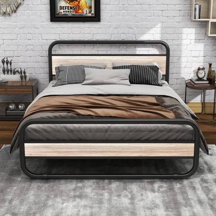 Двуспальная  кровать Loft krovat темир крават metal kalavat Лофт