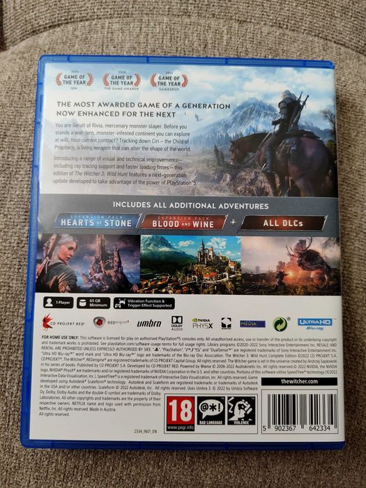 Игра за PS5 The witcher