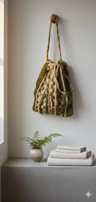 Ръчно изработена плетена торба – уникален занаятчийски дизайн