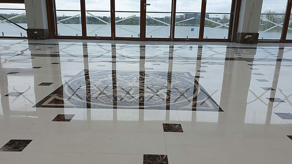 Șlefuit și lustruit marmura,mozaic,travertin,granit si mozaic