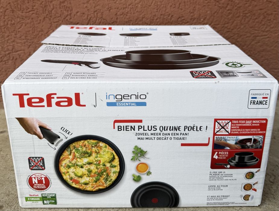 Vând set 3 tigăi Tefal Ingenio Essential Sigilat