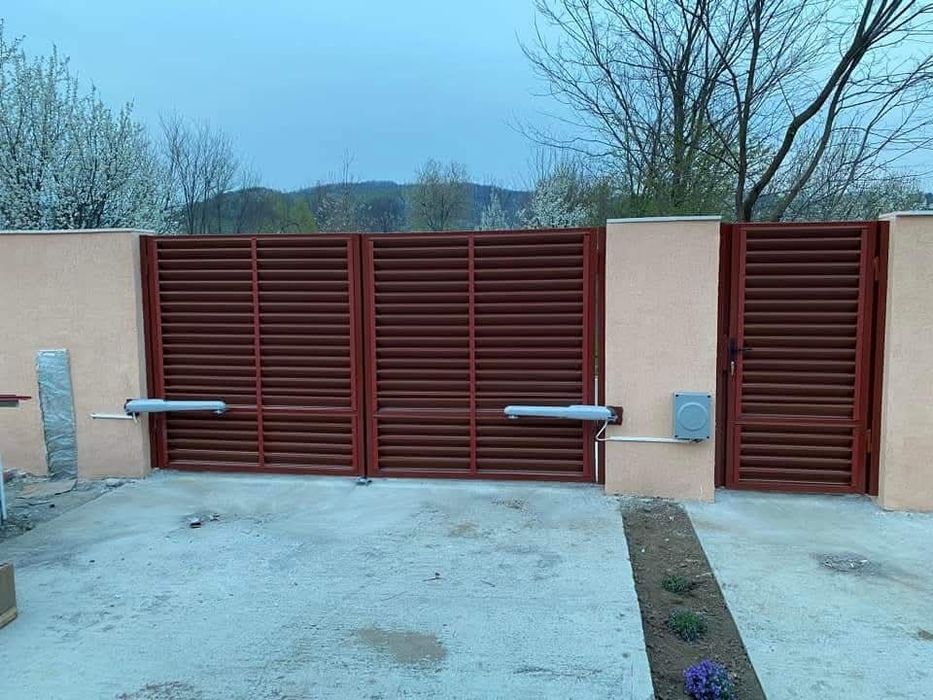 Garduri din panou stil jaluzele, din sipca metalica, tabla, plasa, BCA