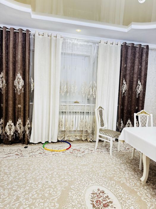 Шторы для дома на колечках с тюлем вместе