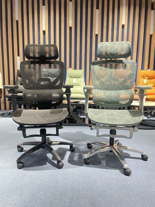 Скидка! Офисное сеточное кресло премиум класса модель Lucky bear green