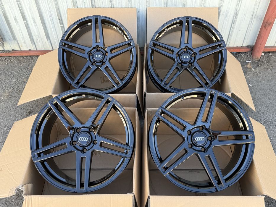 Jante aliaj noi full black AUDI A3 A4 A5 A6 Q2 Q3 - 5x112 R18