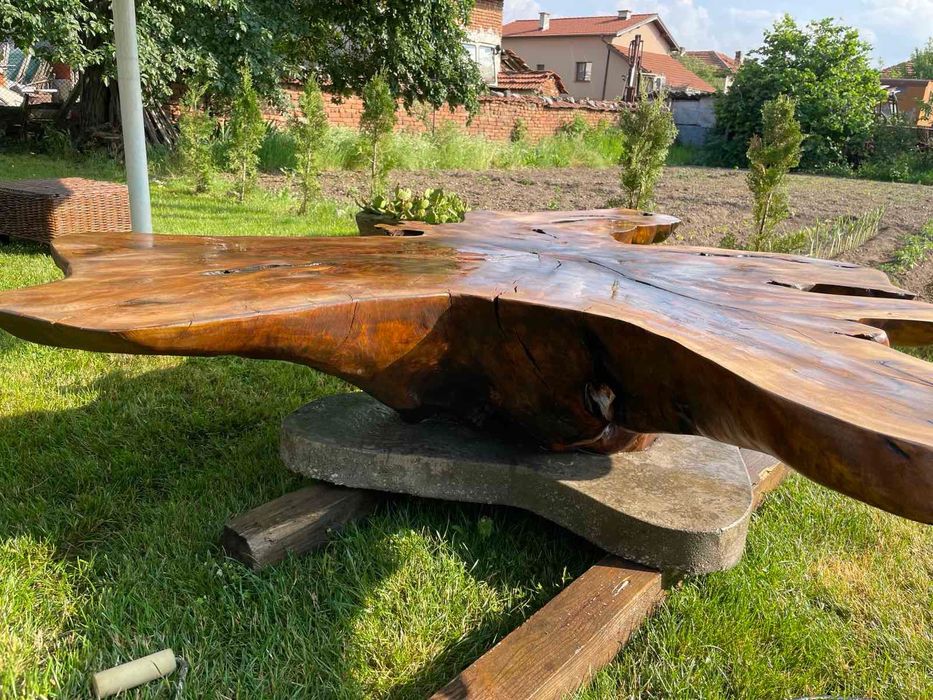 Маса от орех, бар плотове