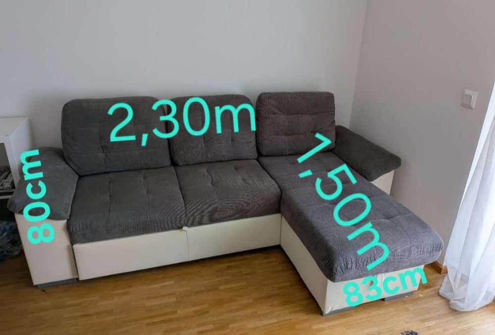 Coltar extensibil cu lada pentru depozitare