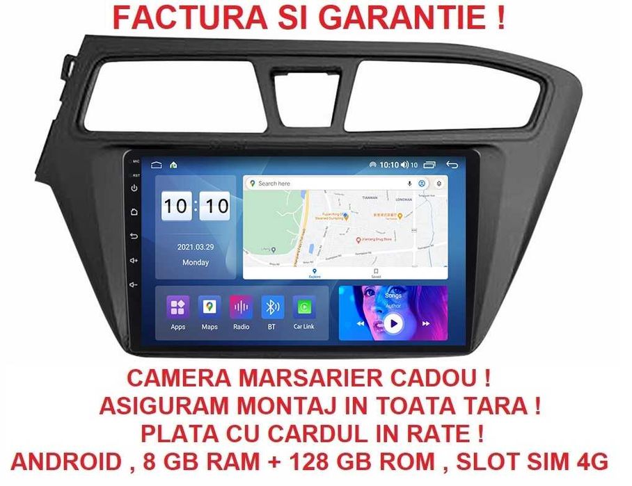 Navigatie Hyundai i20 din 2015-2017 , Camera Marsarier 2GB 4GB 8GB