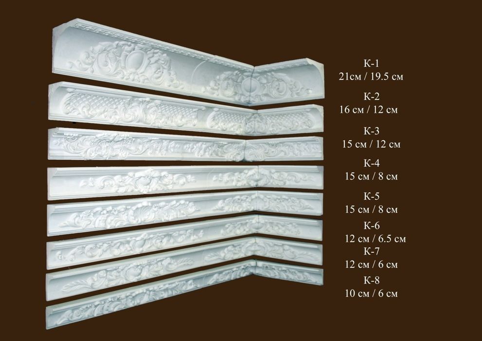 Лeпка тяга из гипса широкий ассортимент