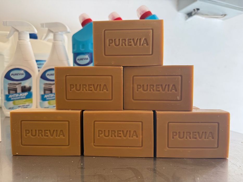 Хўжалик ва АТИР совунлар! Хозяйственное и туалетное мыло! PUREVIA