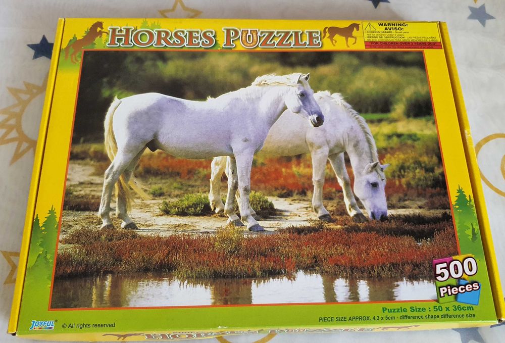 Puzzle 500 piese cu Cai