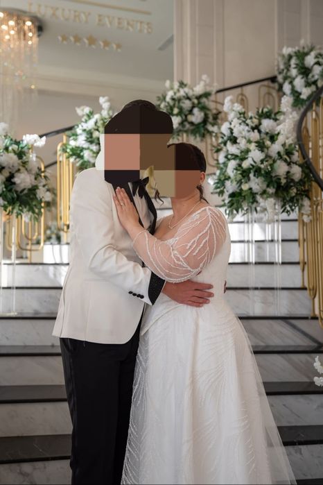 Rochie de mireasa alba/ivoire