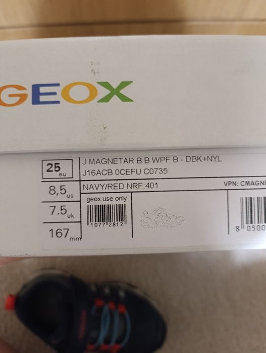 Детски обувки Geox 25 номер , waterproof