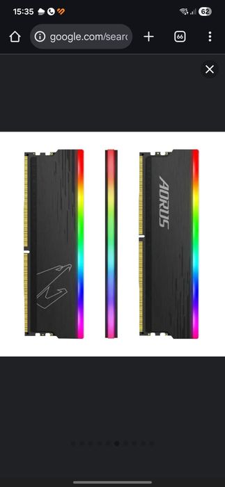 16 GB (2x8) Memorie RAM PC Gigabyte AORUS RGB DDR4 3333MHz CL18