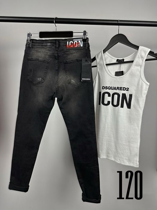 Dsquared дамски черни дънки