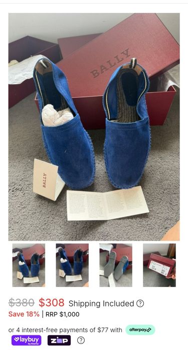 Vând Espadrile BALLY Noi