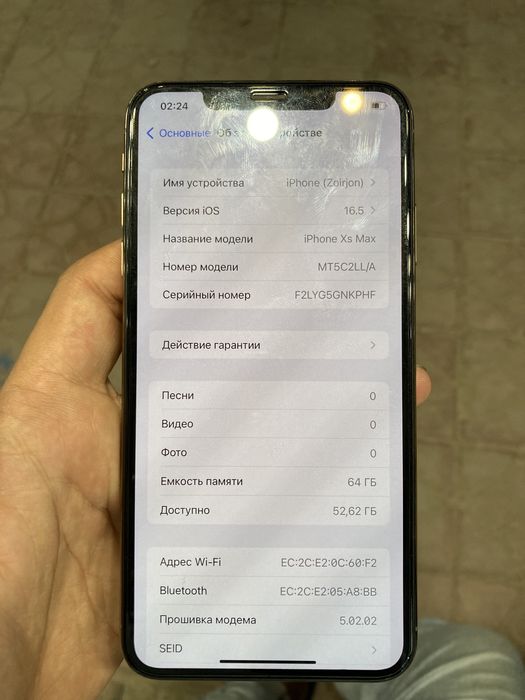 Iphone xsmax 64gb LL/A