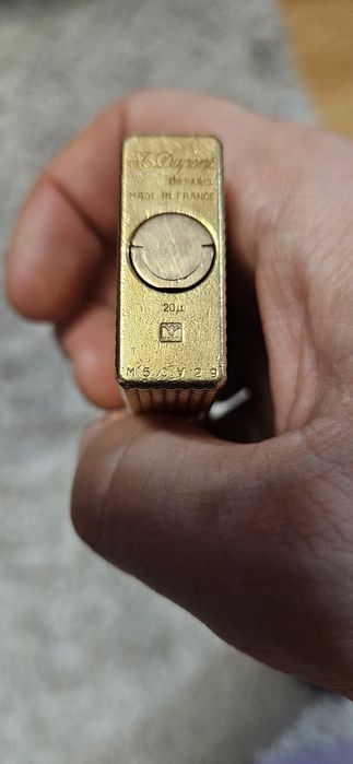 Bricheta Dupont suflata in aur