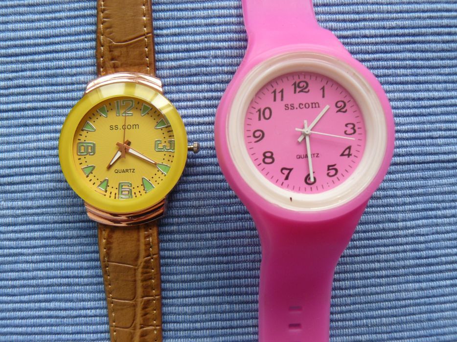 CEAS DAMA "SS.COM" CS 02 -2M ,mecanism quartz,curea silicon si piele e