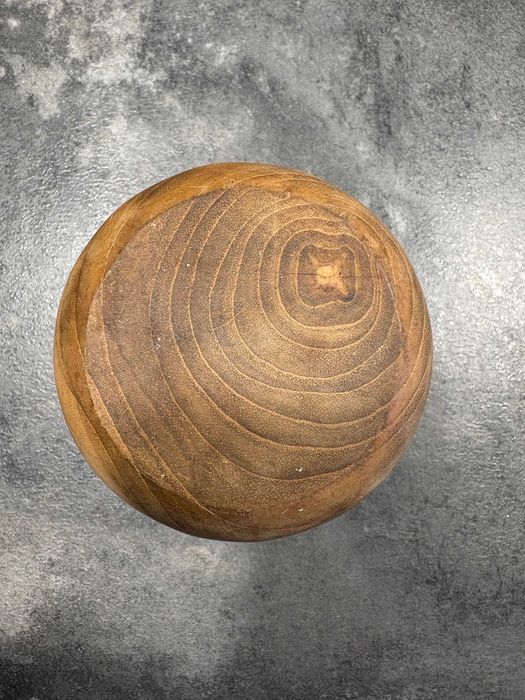 Cana mare, lemn, tec, 8 x 8 x 9 cm