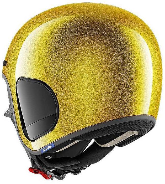 Мото каска SHARK S-DRAK GOLD,размер S 55-56см.,маска,очила,топ цена!!!