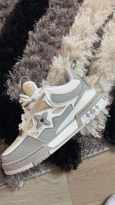 Lv skates alb gri crem