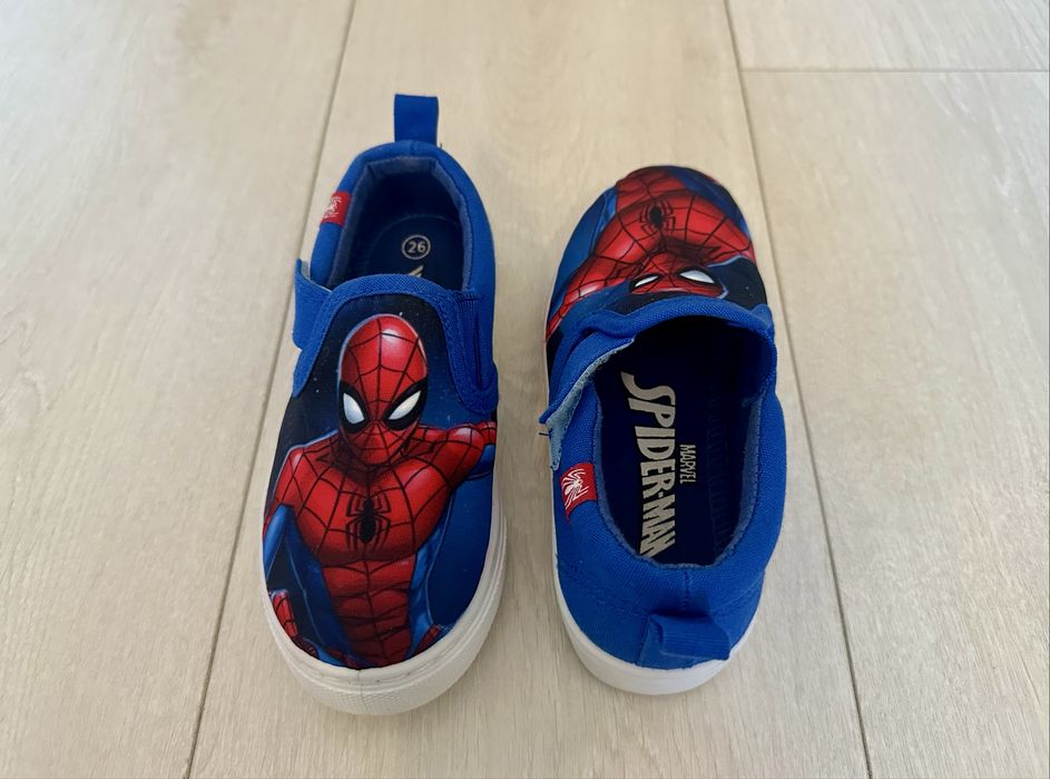 Teniși slip on pt. băieți, imprimeu Spiderman, SMYK, mărimea 26, Noi