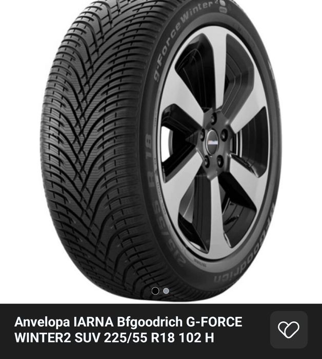 Anvelopa IARNA Bfgoodrich G-FORCE WINTER2 SUV 225/55 R18 102 H