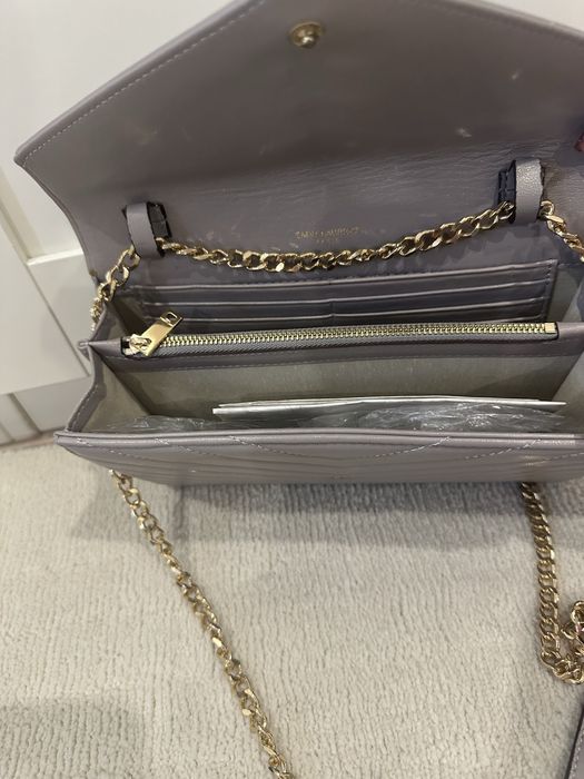 Елегантна нова чанта на Ив Сен Лоран от естествена кожа