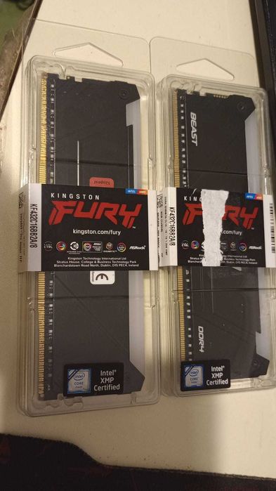 Memorie desktop KINGSTON Fury Beast RGB, 8GB DDR4, 3200MHz, CL16, KF432C16BB2A/8