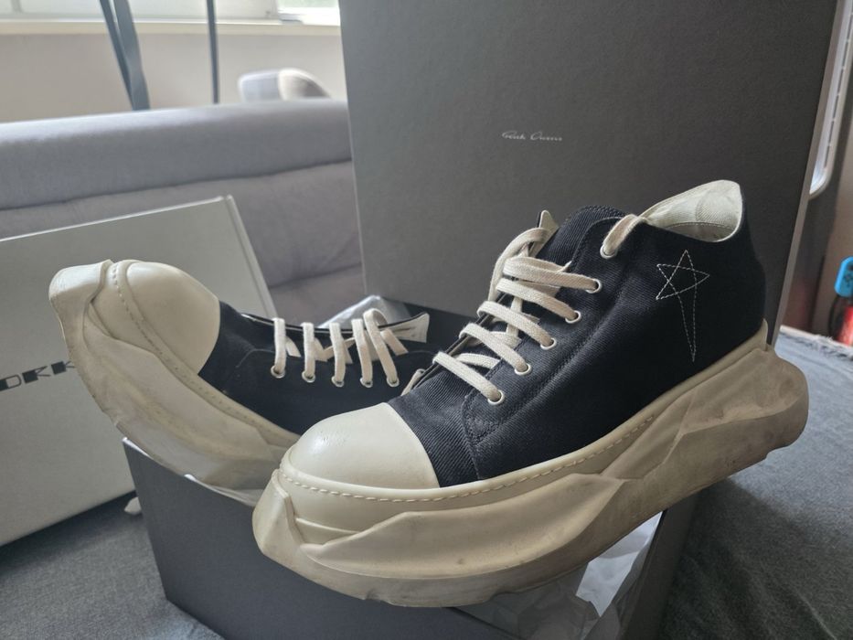 Rick Owens DRKSHDW Abstract Low Sneak Black/Milk – Оригинални