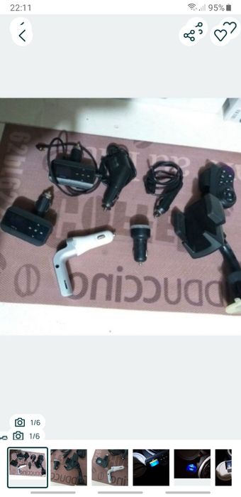 Lot de accesori auto de la car pley auto audio suport telefon auto incarcatoare Hama audio