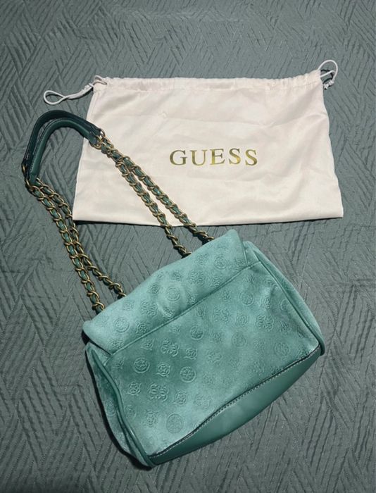 Geanta Guess verde menta