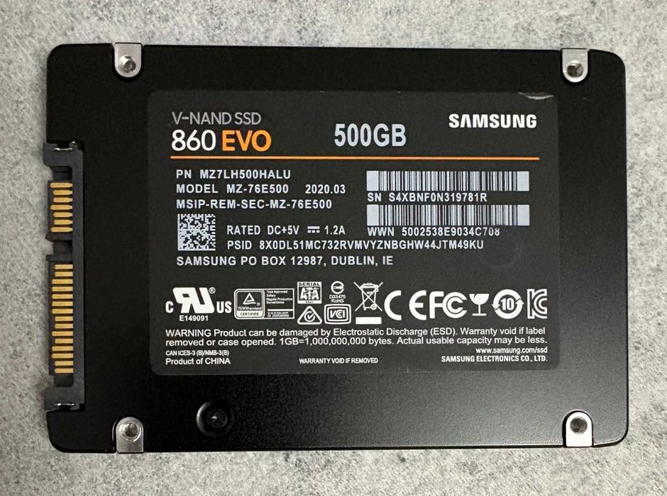 SSD Samsung 860 EVO 500GB