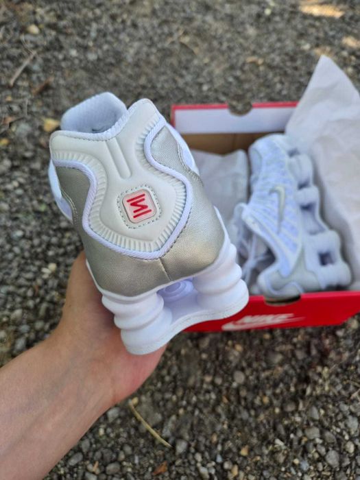 Nike Shox TL White Metalic Silver, mărimi 41  43