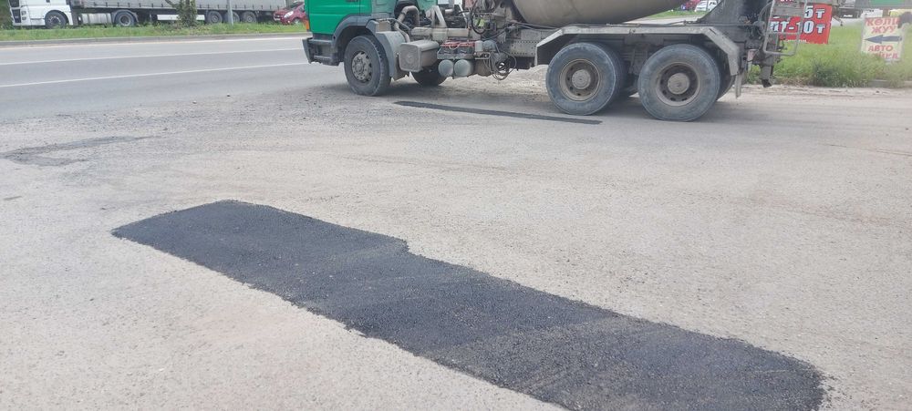 Асфальтирование, Ямочный ремонт, Асфальт