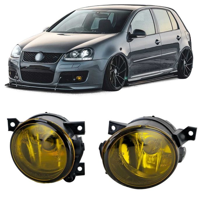 Халогени Голф 5 ГТИ Жълти Нови VW Golf Mk5 5 GTI GT