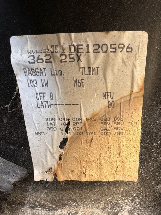 Фв пасат 7 2.0тди на части / vw passat 7 2.0tdi