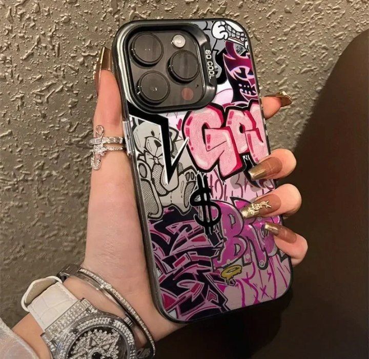 Розовый чехол Cool Art — матовый, стильный, не скользит