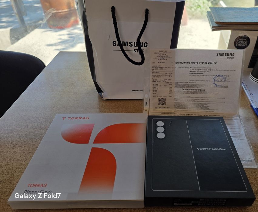 Samsung Galaxy Z Fold8 Ultra, 12GB RAM, 512GB, 5G  Graphite   Като Нов! Гаранция!!!
