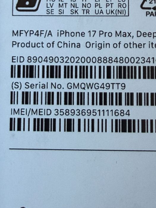 iPhone 17 pro MAX  неразличим от нов!