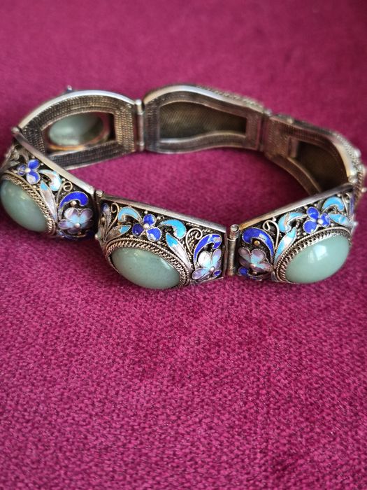 Сребърна гривна Стар Китай