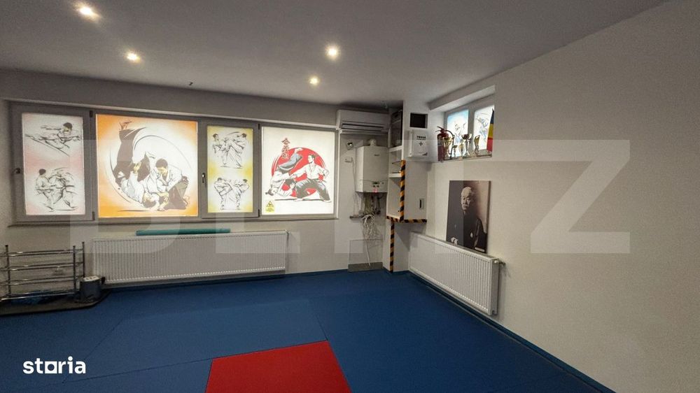 Spatiu comercial open space, demisol, 82 mpu, ideal fitness sau sala s